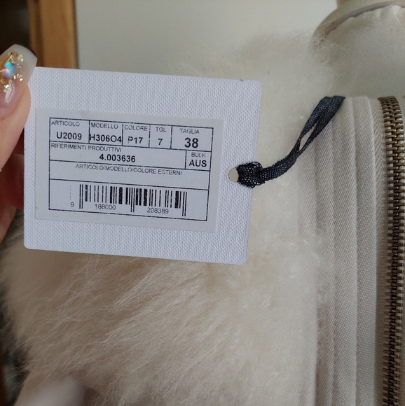 AGNONA Fall 2018 Alpaca Wool Cashmere FUR Tweed Coat 38 S M - Picture 6 of 12